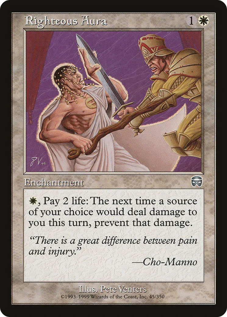 Righteous Aura — Mercadian Masques — Magic: The Gathering