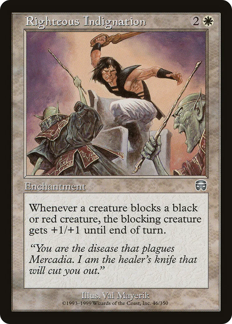 Juste courroux — Mercadian Masques — Magic: The Gathering