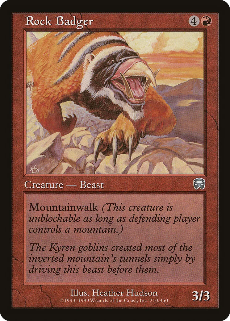Rock Badger — Mercadian Masques — Magic: The Gathering