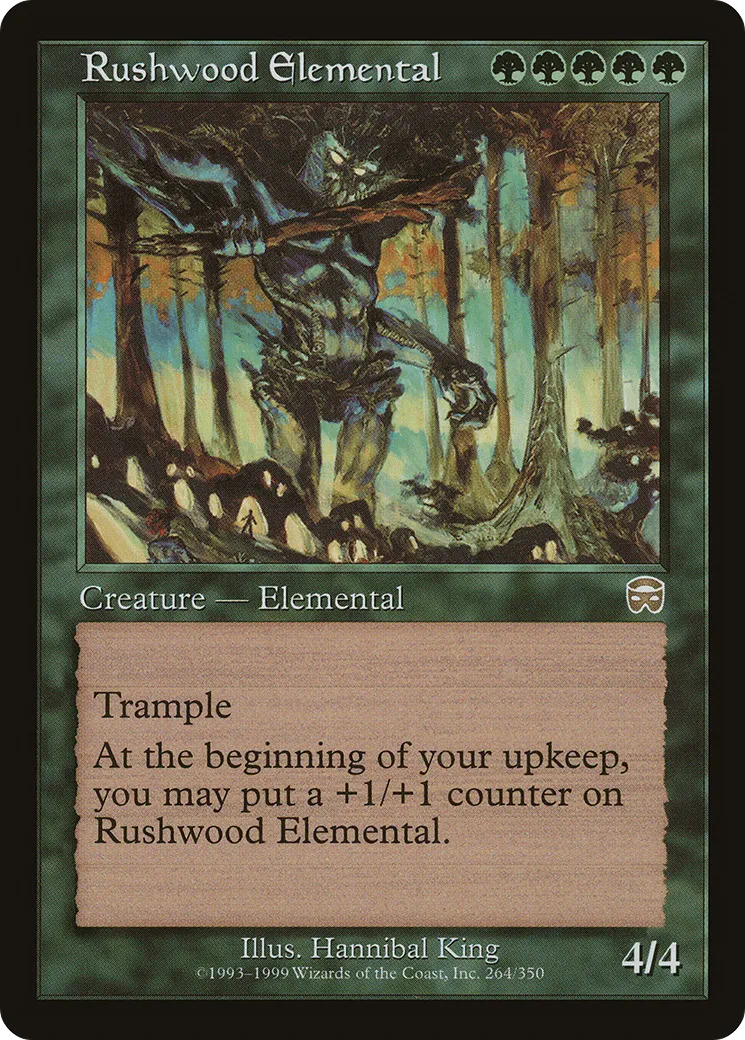 Rushwood Elemental — Mercadian Masques — Magic: The Gathering