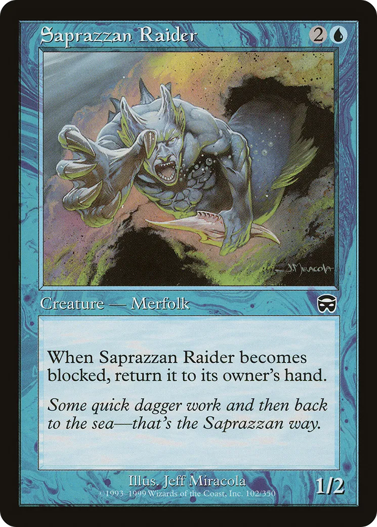 Saprazzan Raider — Mercadian Masques — Magic: The Gathering