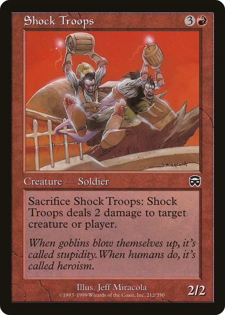 Shock Troops — Mercadian Masques — Magic: The Gathering