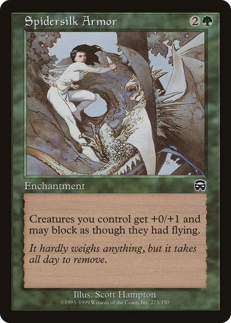 Armure en toile d'araignée — Mercadian Masques — Magic: The Gathering