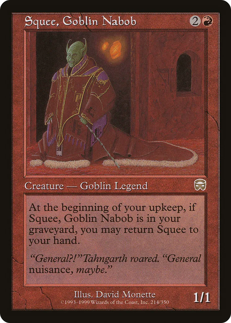 Squee, Goblin Nabob — Mercadian Masques — Magic: The Gathering