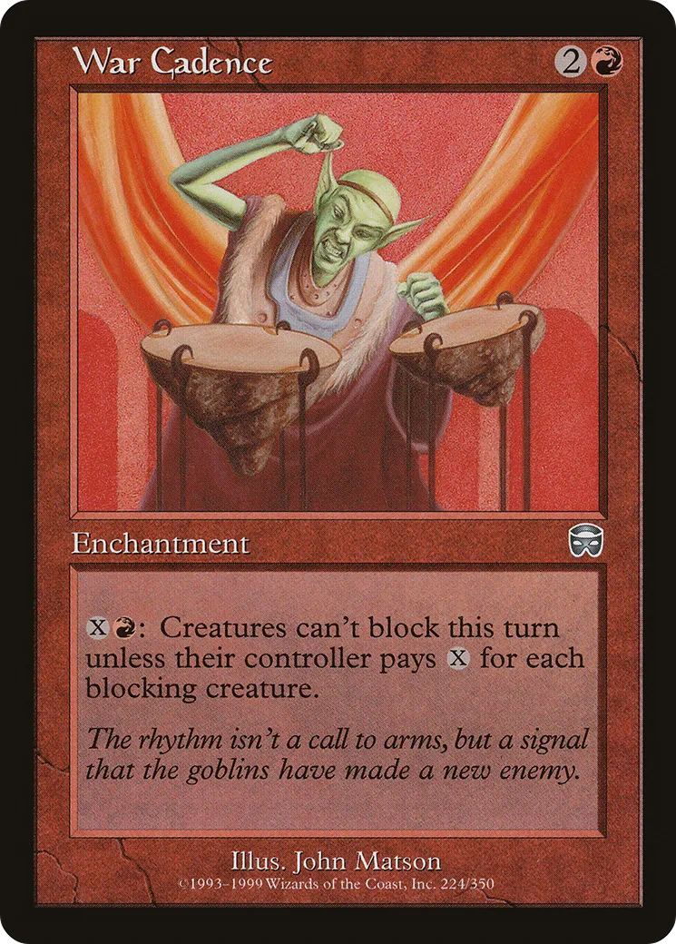 War Cadence — Mercadian Masques — Magic: The Gathering
