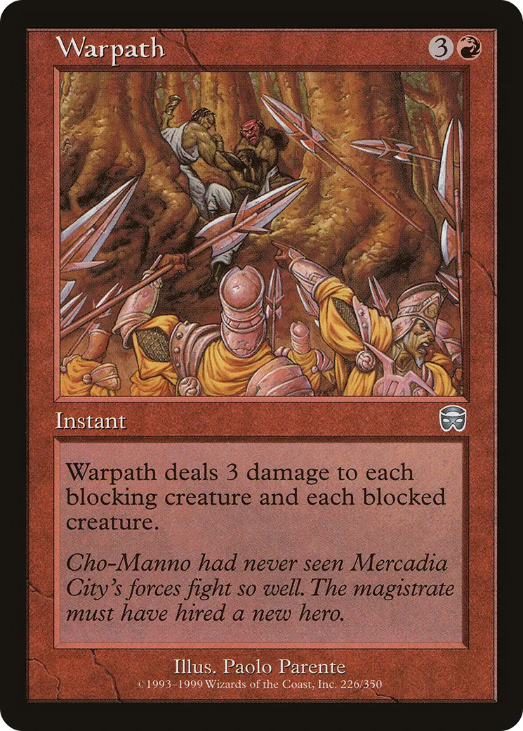 Sentier de la guerre — Mercadian Masques — Magic: The Gathering