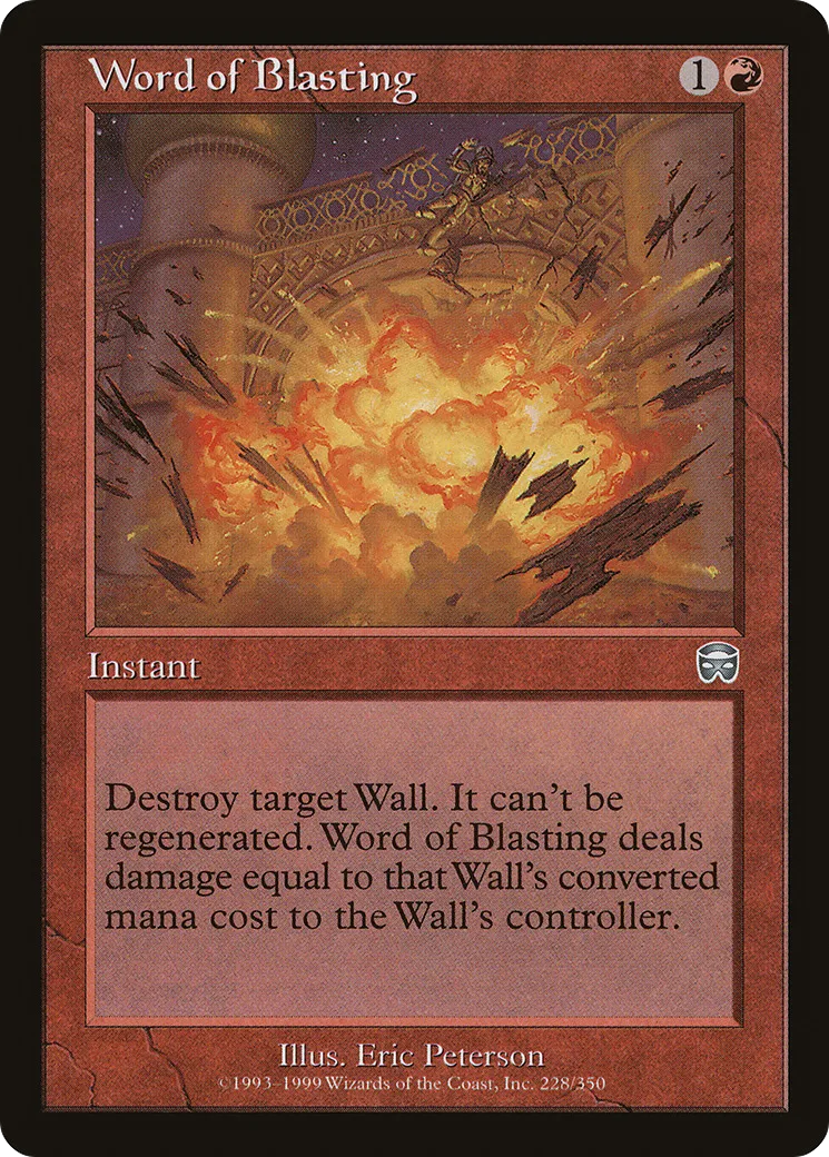 Word of Blasting — Mercadian Masques — Magic: The Gathering