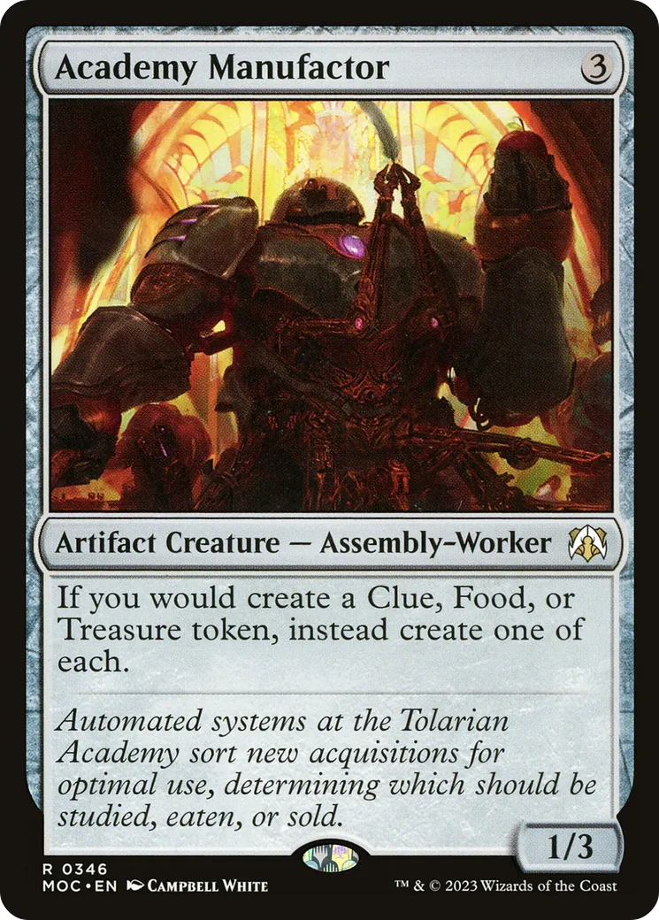 Fabricateur de l'académie — March of the Machine Commander — Magic: The Gathering