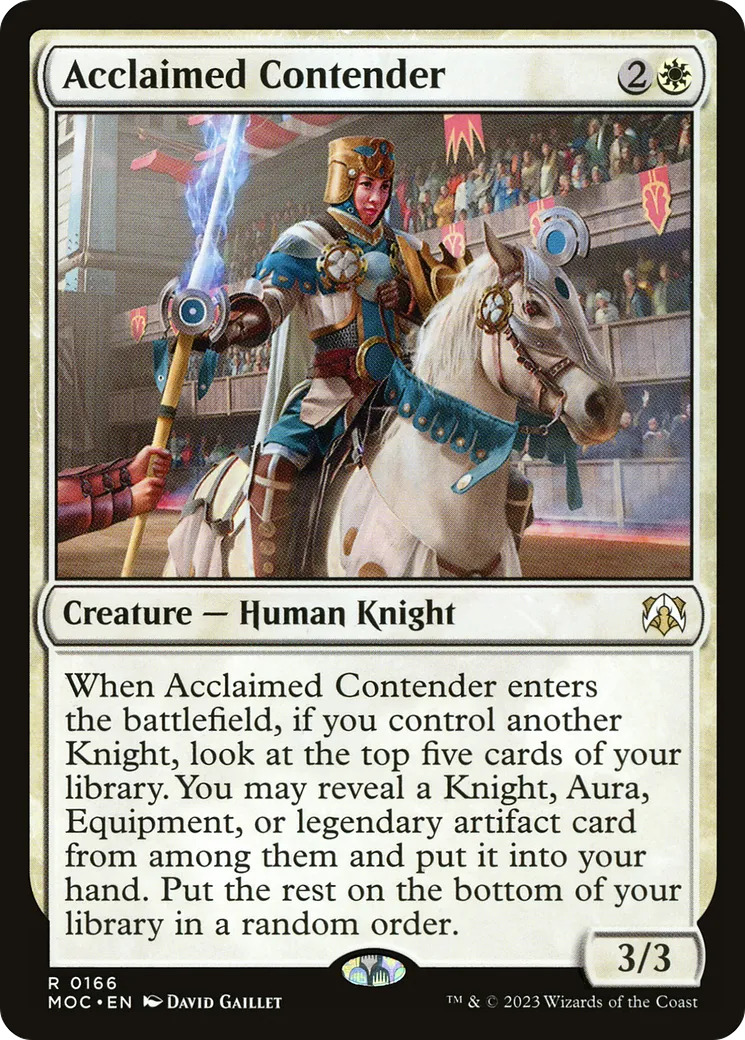 Concurrente acclamée — March of the Machine Commander — Magic: The Gathering