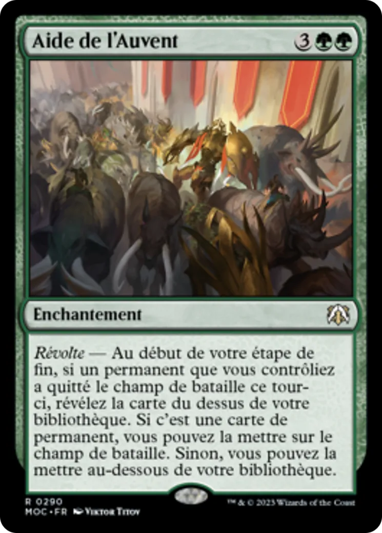 Aide de l'Auvent — March of the Machine Commander — Magic: The Gathering