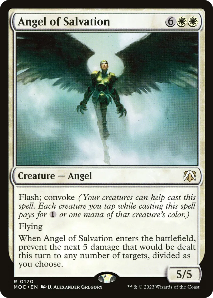 Ange du salut — March of the Machine Commander — Magic: The Gathering