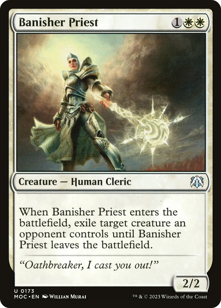 Prêtresse bannisseuse — March of the Machine Commander — Magic: The Gathering