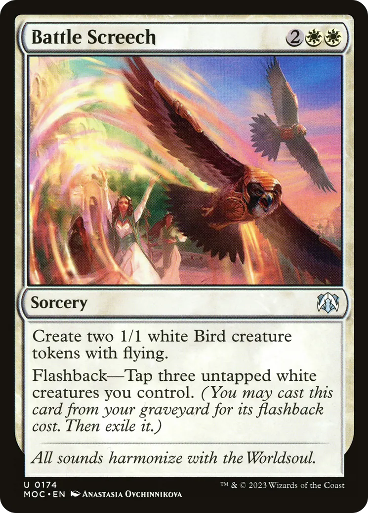 Piaillement de bataille — March of the Machine Commander — Magic: The Gathering