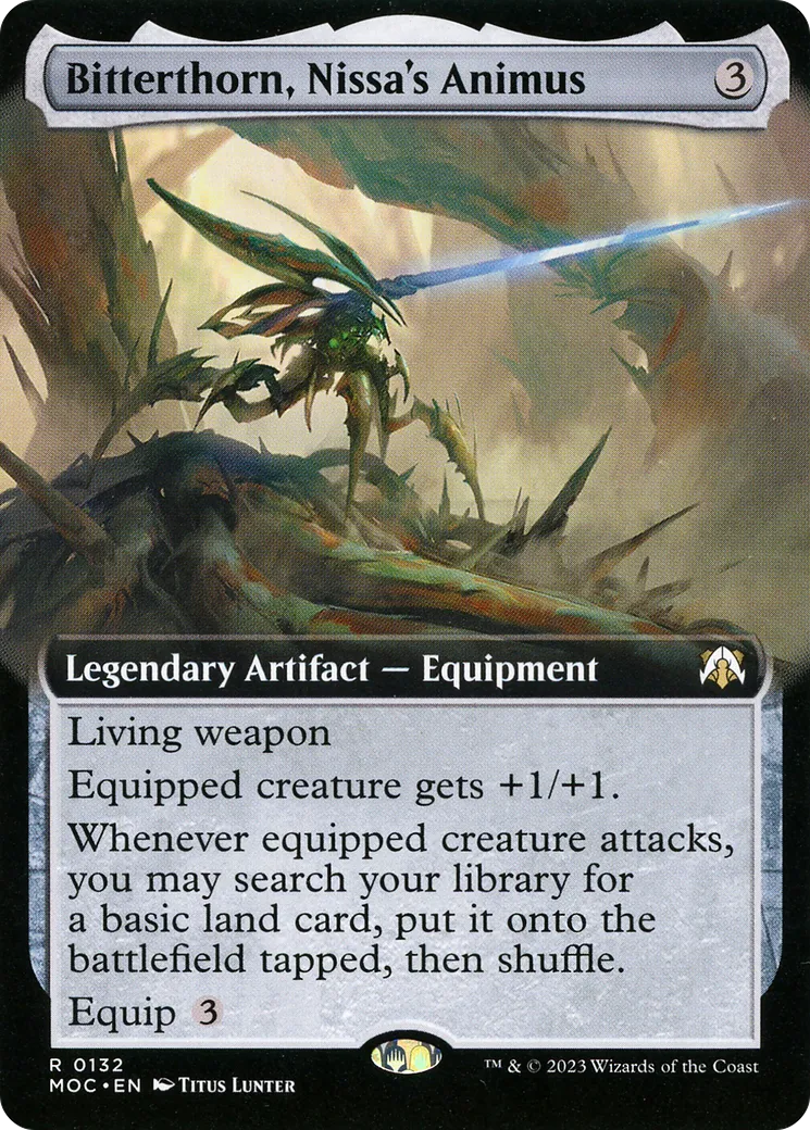 Bitterthorn, Nissa's Animus — March of the Machine Commander — Magic: The Gathering