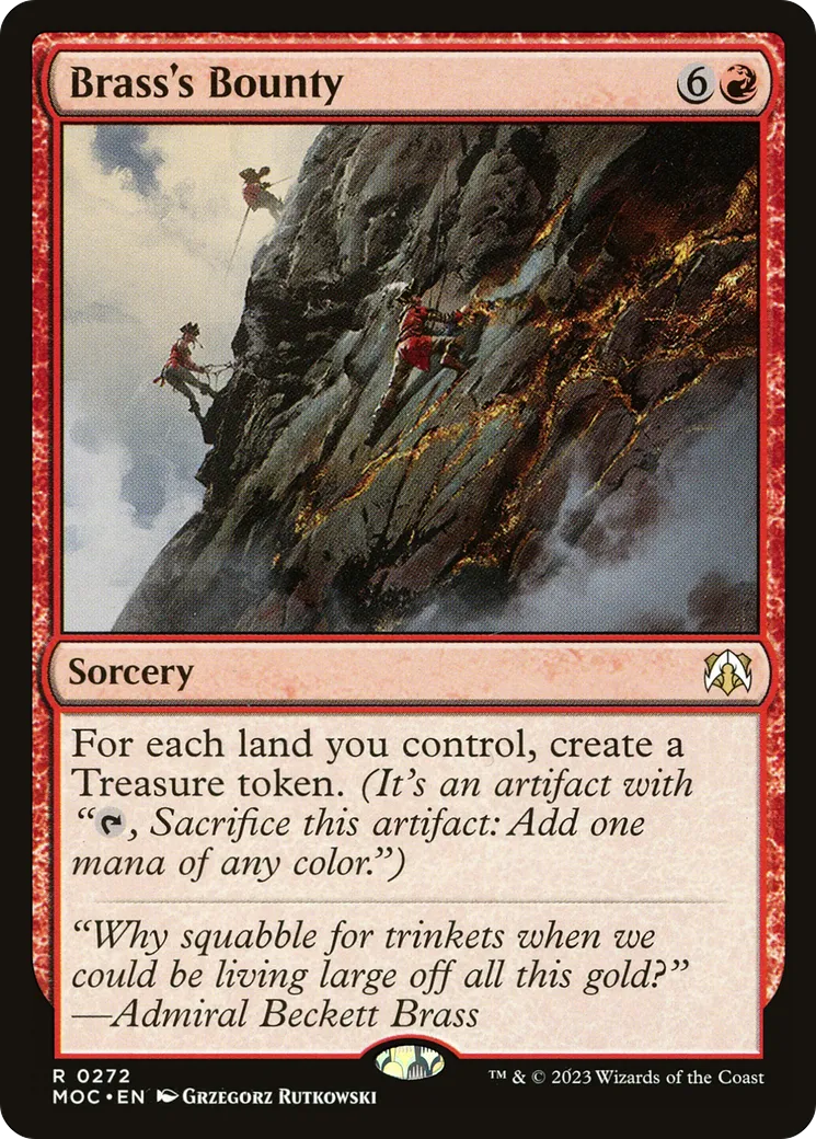 Brass's Bounty — March of the Machine Commander — Magic: The Gathering