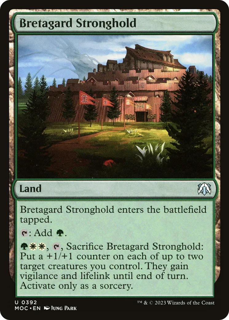 Bretagard Stronghold — March of the Machine Commander — Magic: The Gathering