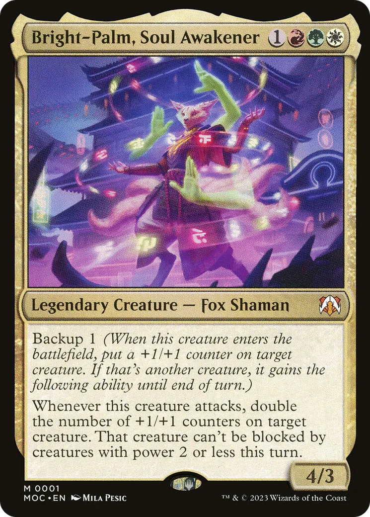 Bright-Palm, Soul Awakener — March of the Machine Commander — Magic: The Gathering