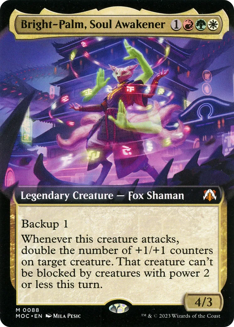 Bright-Palm, Soul Awakener — March of the Machine Commander — Magic: The Gathering