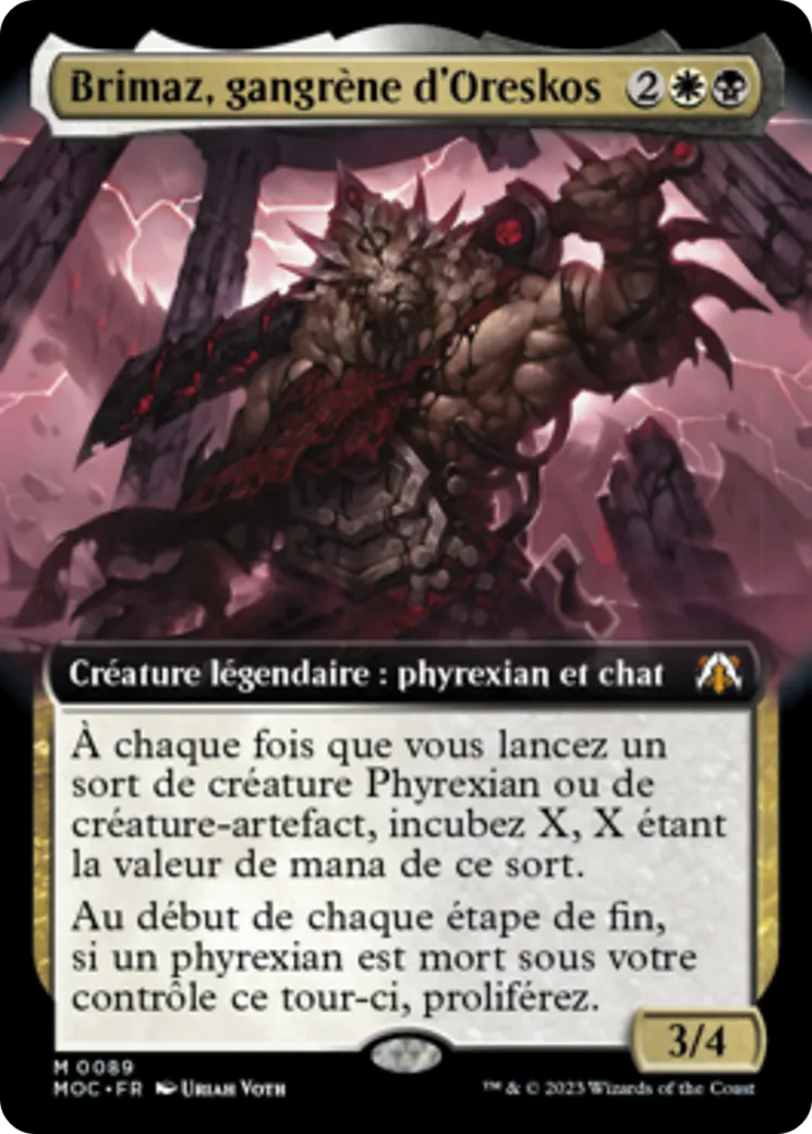 Brimaz, gangrène d'Oreskos — March of the Machine Commander — Magic: The Gathering
