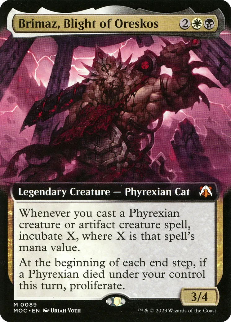 Brimaz, Blight of Oreskos — March of the Machine Commander — Magic: The Gathering