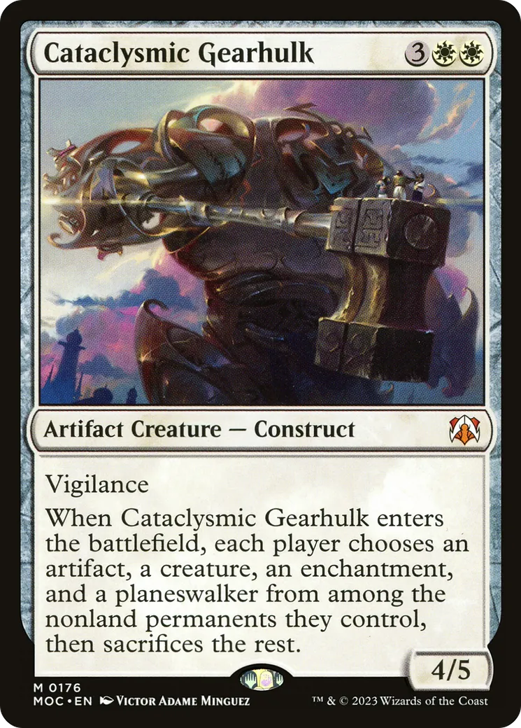 Carcasse mécanique cataclysmique — March of the Machine Commander — Magic: The Gathering