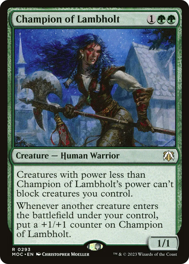 Champion of Lambholt — March of the Machine Commander — Magic: The Gathering