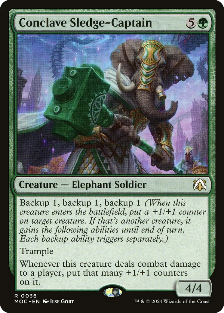 Conclave Sledge-Captain — March of the Machine Commander — Magic: The Gathering