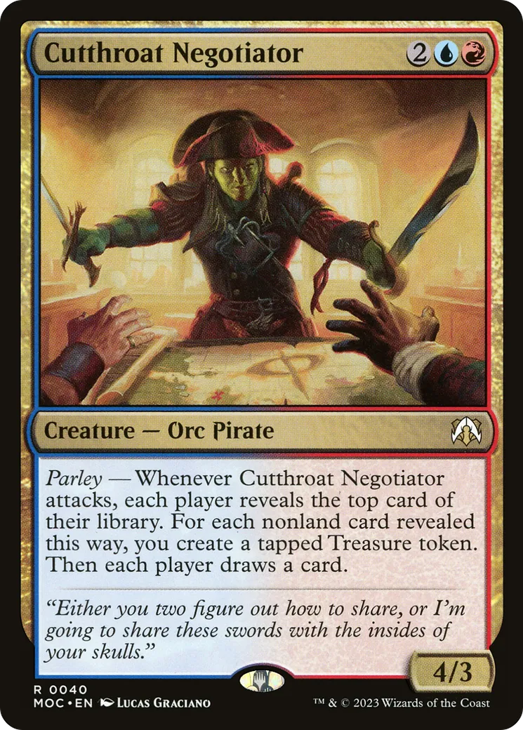 Cutthroat Negotiator — March of the Machine Commander — Magic: The Gathering