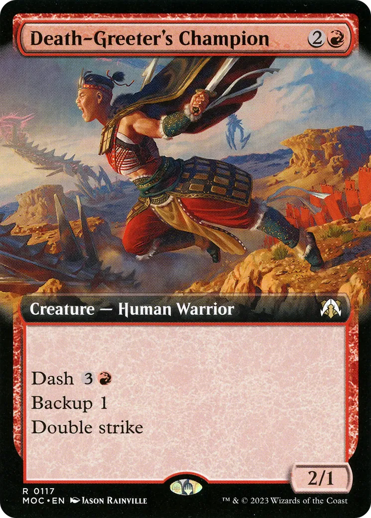Champion de la salueuse-de-mort — March of the Machine Commander — Magic: The Gathering