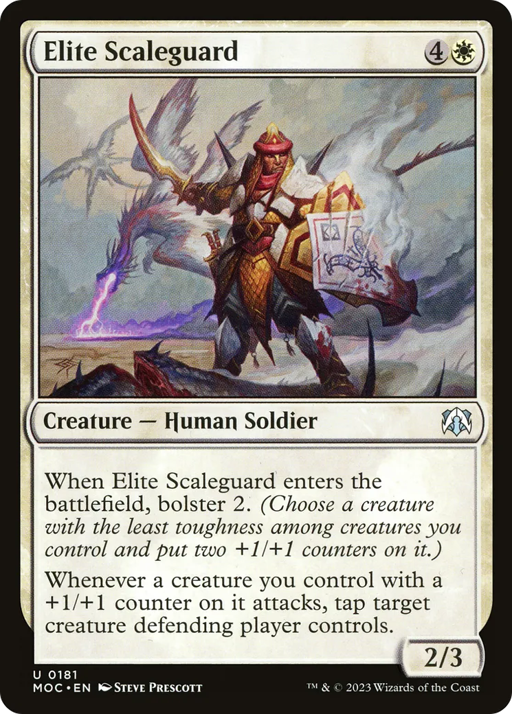 Garde d'écaille d'élite — March of the Machine Commander — Magic: The Gathering