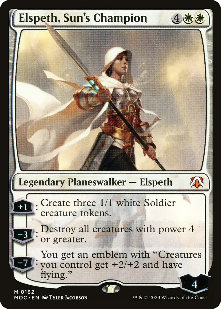 Elspeth, Sun's Champion — March of the Machine Commander — Magic: The Gathering