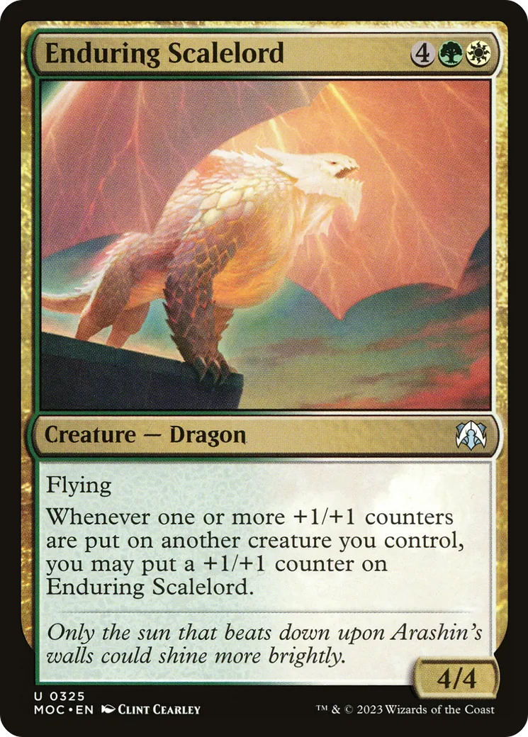 Enduring Scalelord — March of the Machine Commander — Magic: The Gathering