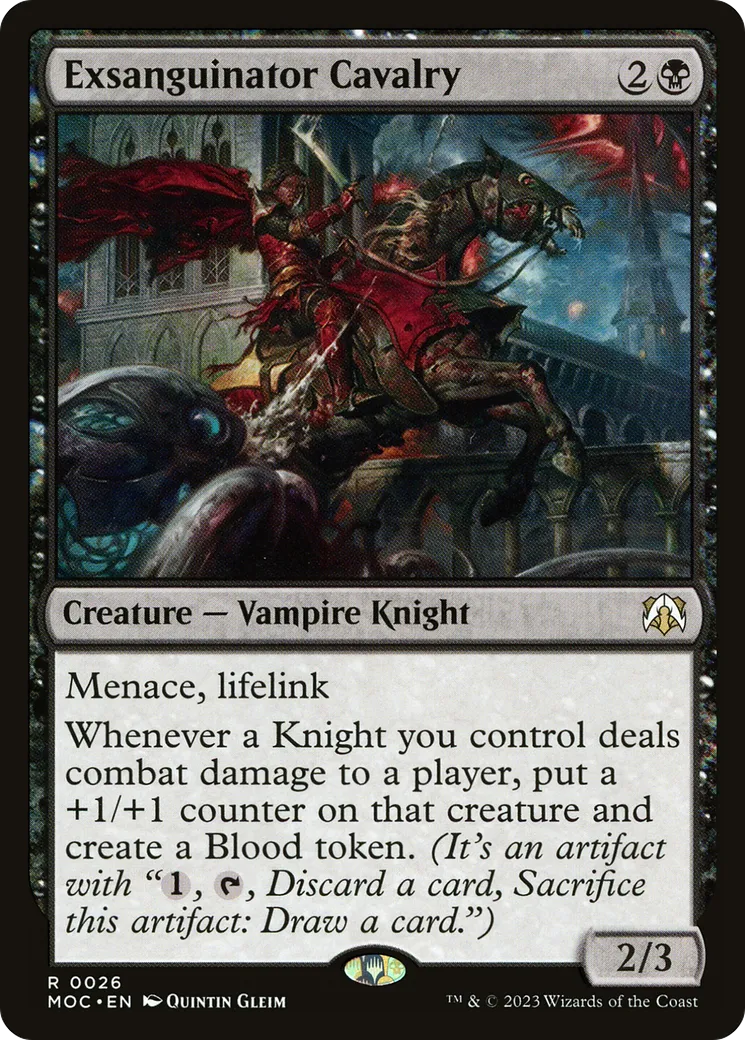 Cavalerie exsanguinatrice — March of the Machine Commander — Magic: The Gathering