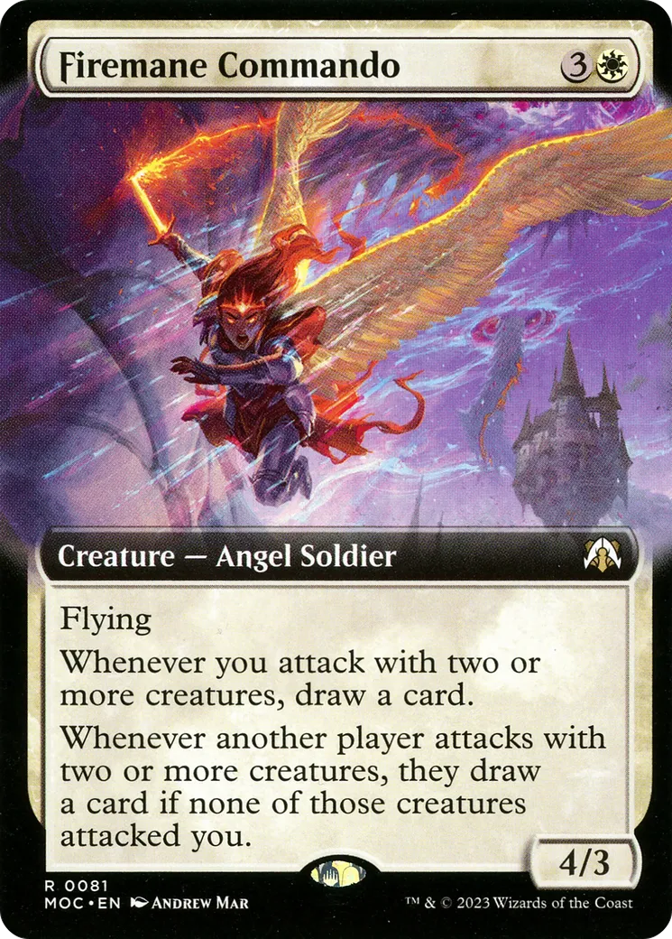 Firemane Commando — March of the Machine Commander — Magic: The Gathering