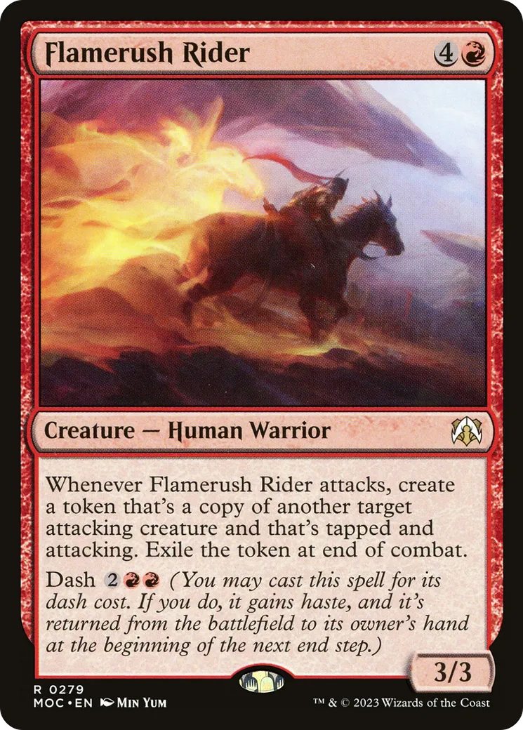 Cavalier courseflamme — March of the Machine Commander — Magic: The Gathering
