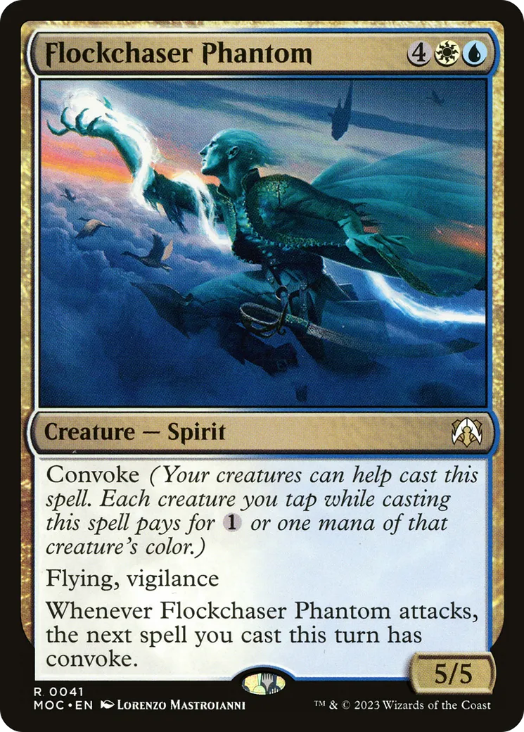 Flockchaser Phantom — March of the Machine Commander — Magic: The Gathering