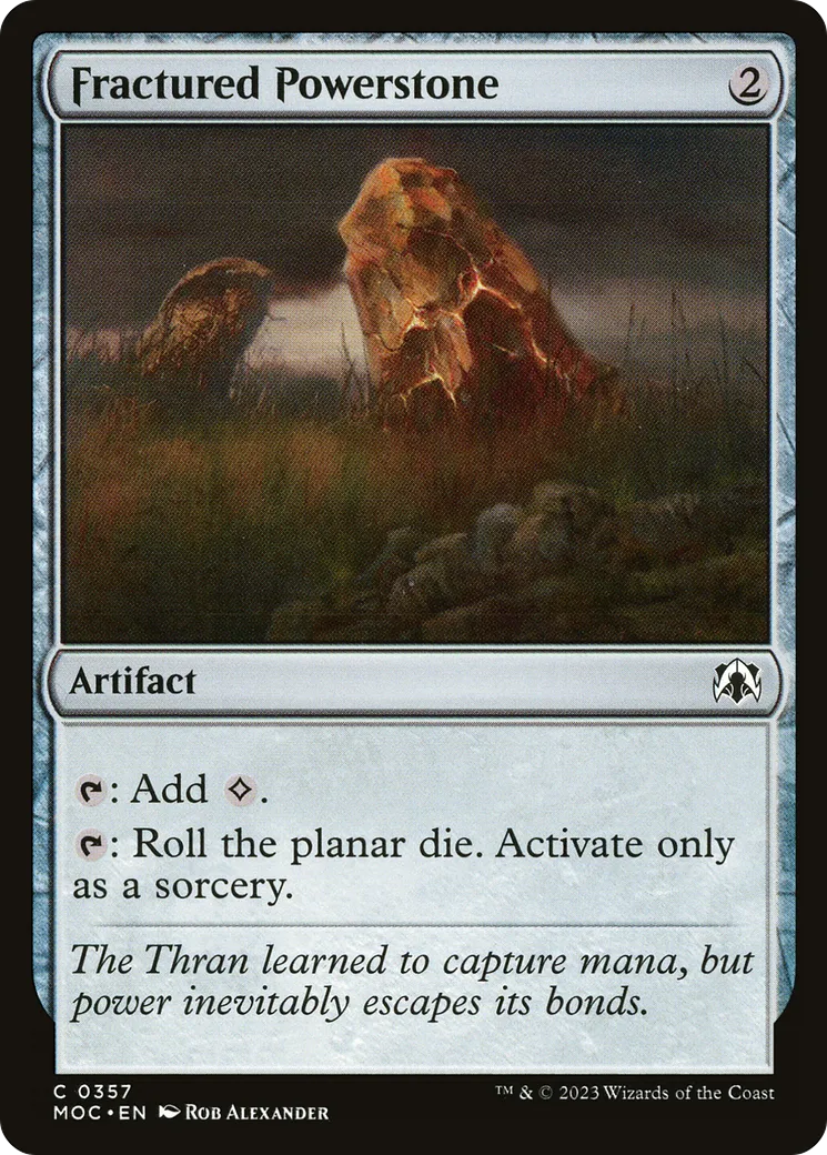 Fractured Powerstone — March of the Machine Commander — Magic: The Gathering