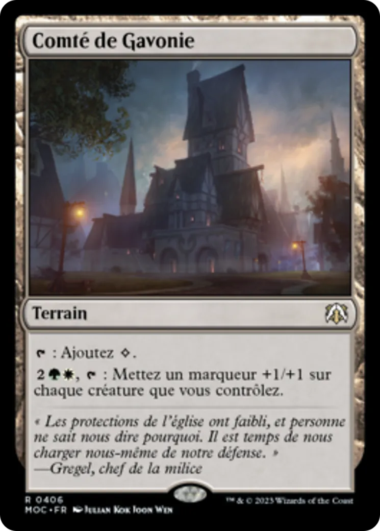Comté de Gavonie — March of the Machine Commander — Magic: The Gathering