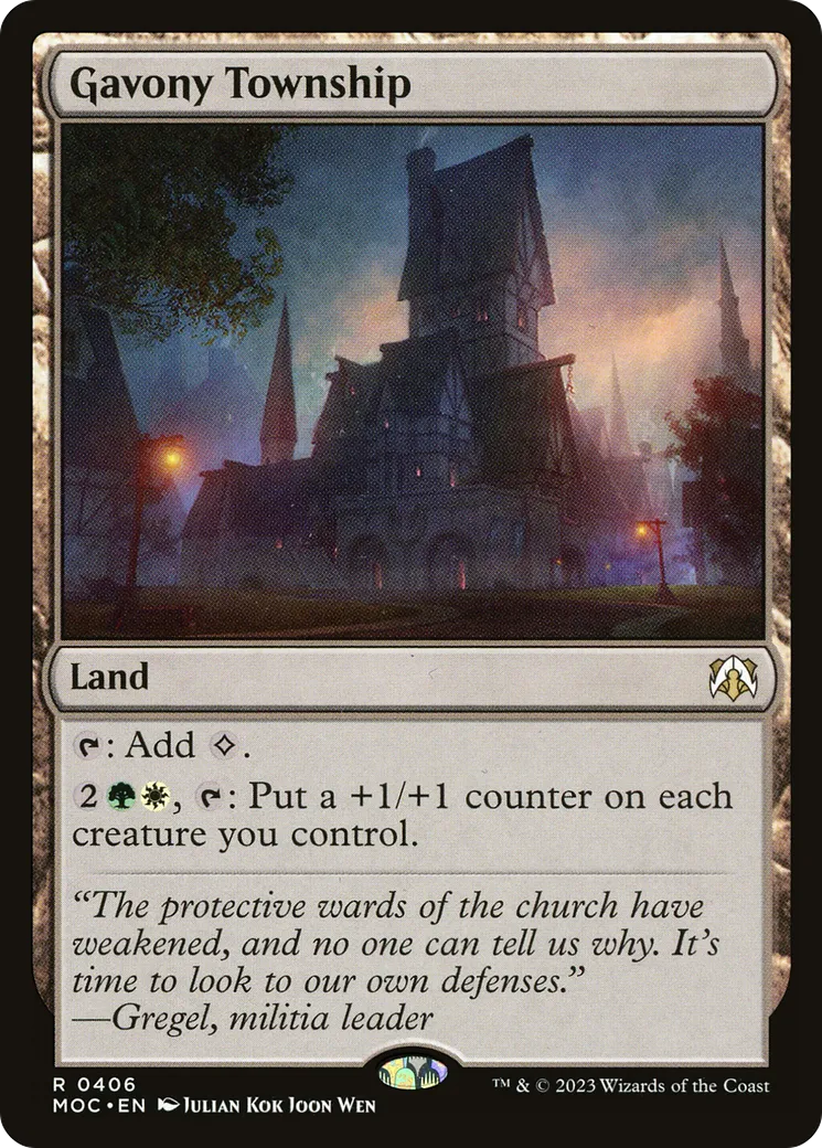 Gavony Township — March of the Machine Commander — Magic: The Gathering