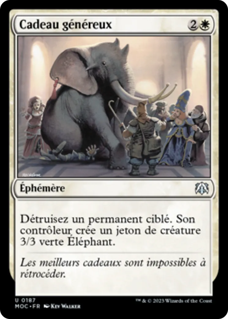 Cadeau généreux — March of the Machine Commander — Magic: The Gathering