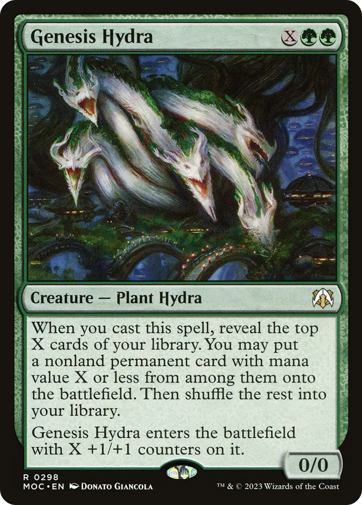 Genesis Hydra — March of the Machine Commander — Magic: The Gathering
