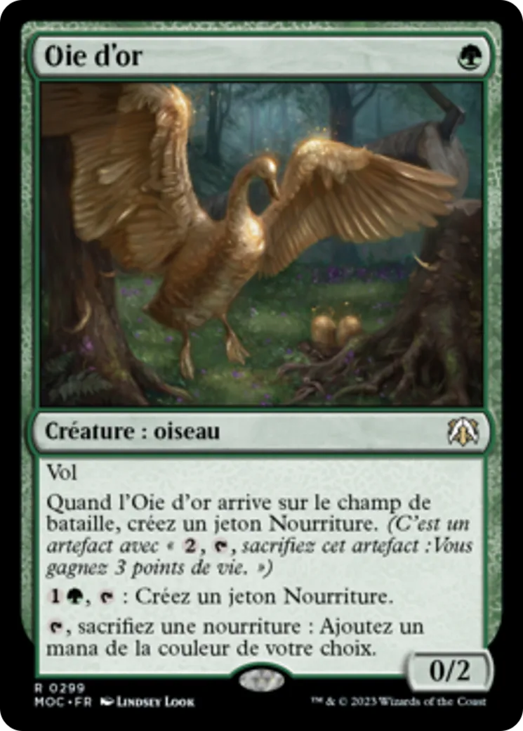 Oie d'or — March of the Machine Commander — Magic: The Gathering