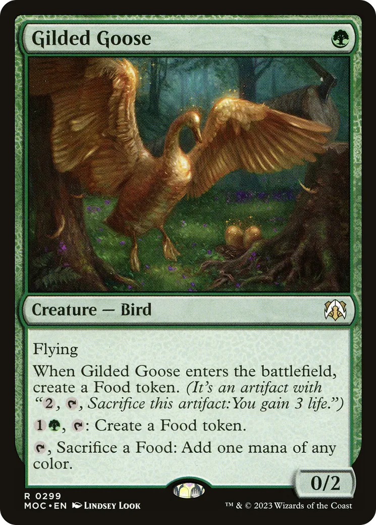 Gilded Goose — March of the Machine Commander — Magic: The Gathering