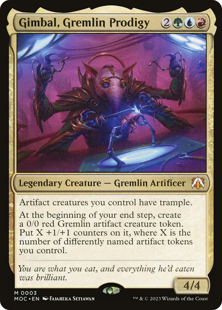 Gimbal, prodige gremlin — March of the Machine Commander — Magic: The Gathering