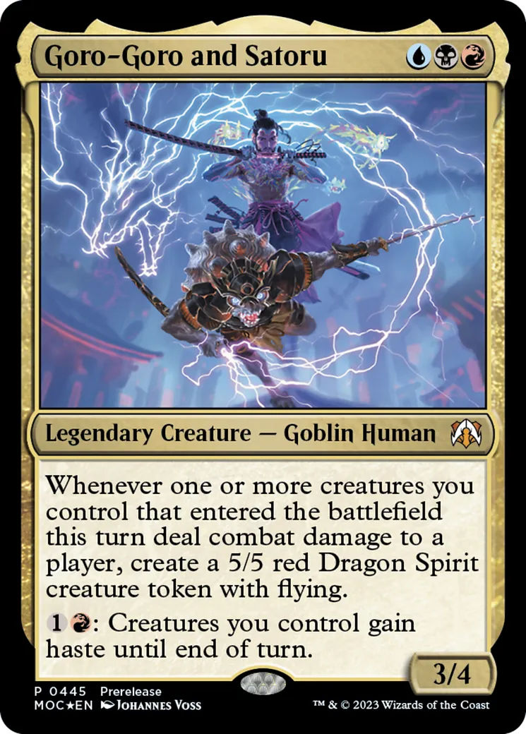 Goro-Goro and Satoru — March of the Machine Commander — Magic: The Gathering