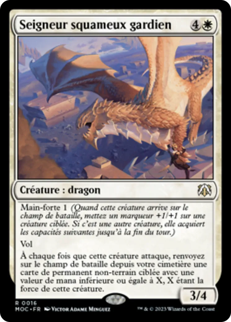 Seigneur squameux gardien — March of the Machine Commander — Magic: The Gathering