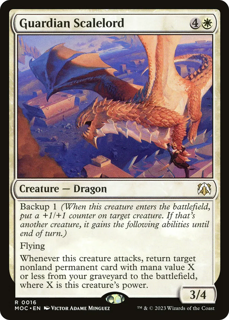 Guardian Scalelord — March of the Machine Commander — Magic: The Gathering