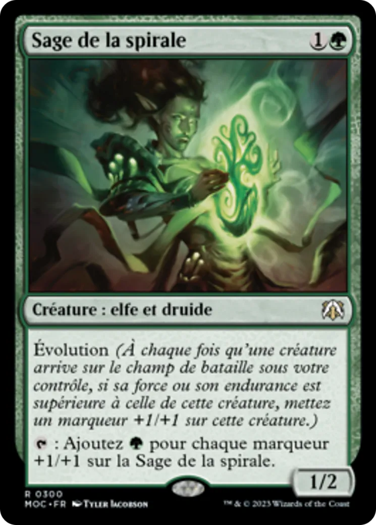 Sage de la spirale — March of the Machine Commander — Magic: The Gathering
