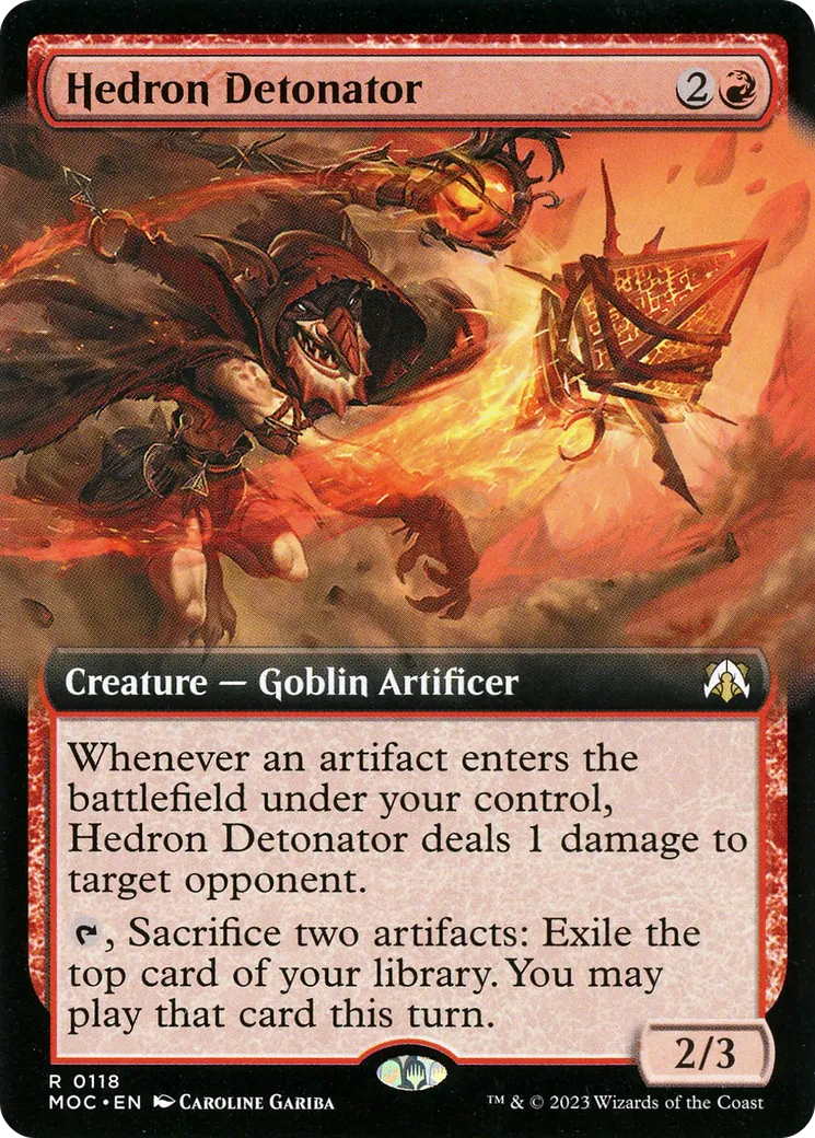 Détonateur d'hèdrons — March of the Machine Commander — Magic: The Gathering