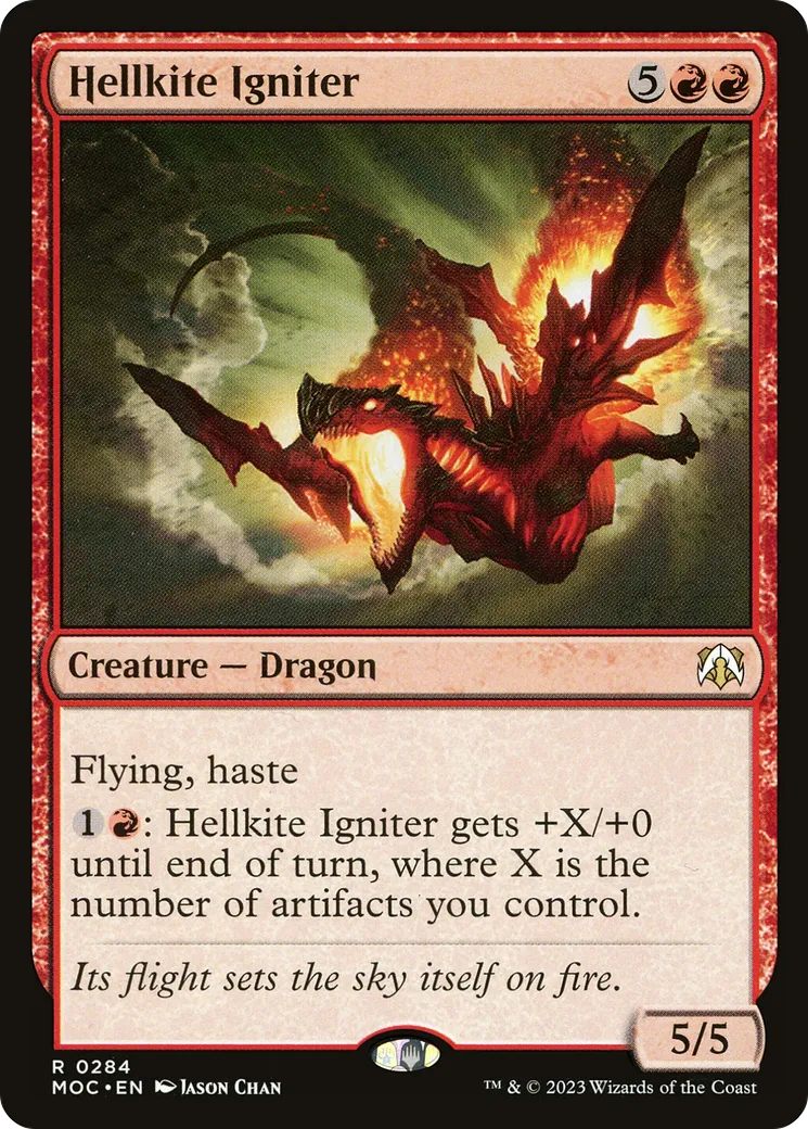Embraseur escouflenfer — March of the Machine Commander — Magic: The Gathering
